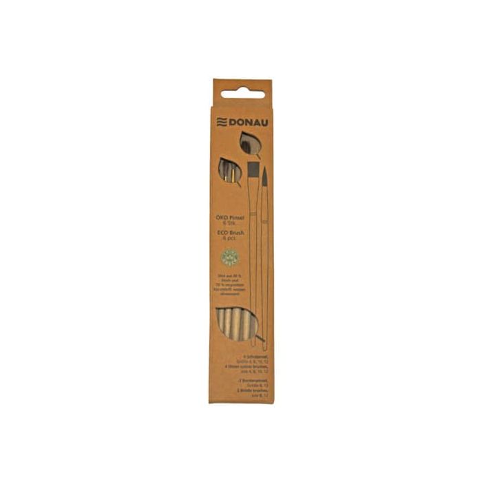 Set pennelli scolastici Donau ÖKO conf. 6 pz. naturale 330399 main product photo