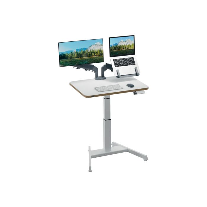 Scrivania compatta Sit - Stand elettrica Leitz Ergo bianco - 600x650x800 mm - 65340001 main product photo