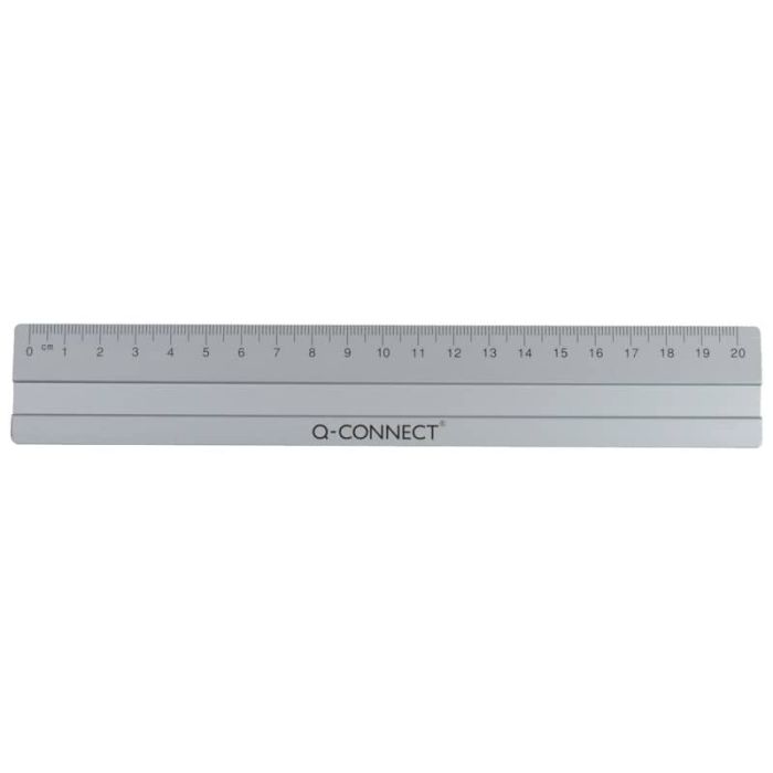 Righello Q-Connect alluminio argento 20 cm E-10290 IA main product photo