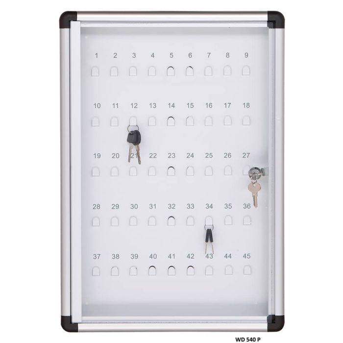 Bacheca portachiavi SGS murale da interno - fondo magnetico 30x45 cm 45 posti - WD 540 P main product photo