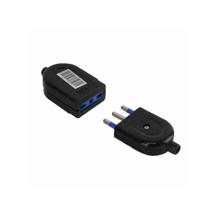 Set presa e spina P17/11 - 16A Aigostar nero 185237 main product photo