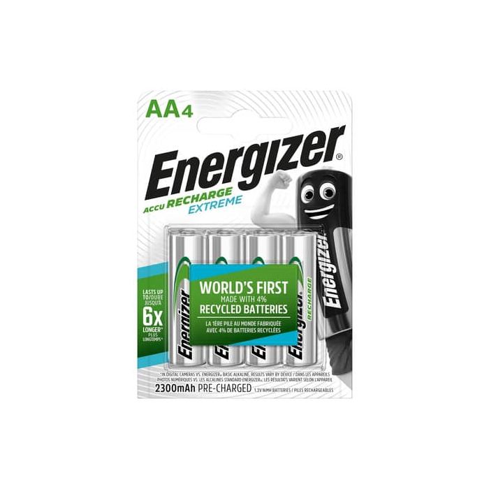 Batterie ricaricabili ENERGIZER Extreme AA - 2300 mAh conf.da 4 - E300624601 main product photo