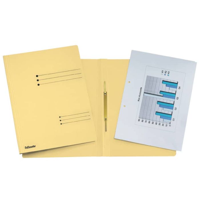 Cartelline ad aghi Esselte Rapid File 29,5x32 cm giallo 621055 main product photo
