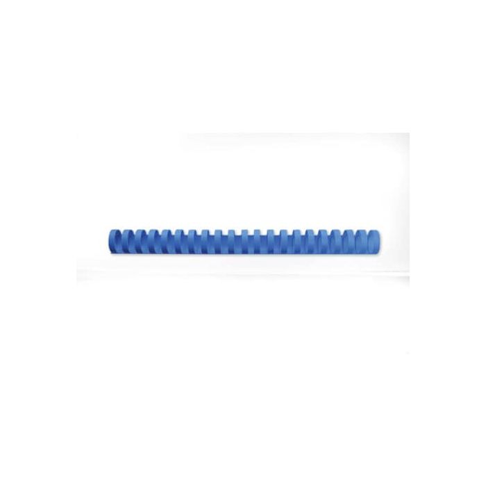 Dorsi plastici CombBind a 21 anelli - 22 mm A4 - fino a 195 fogli - conf da 100 dorsi GBC blu - 4028622 main product photo