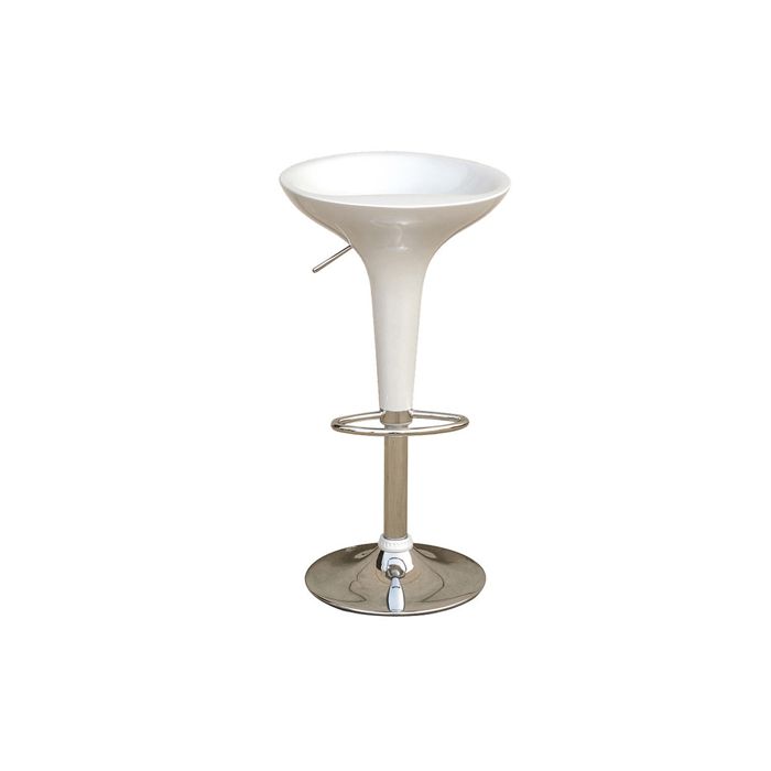 SERENA GROUP SGABELLO BAR in ABS e ACCIAIO H55/78cm BIANCO main product photo