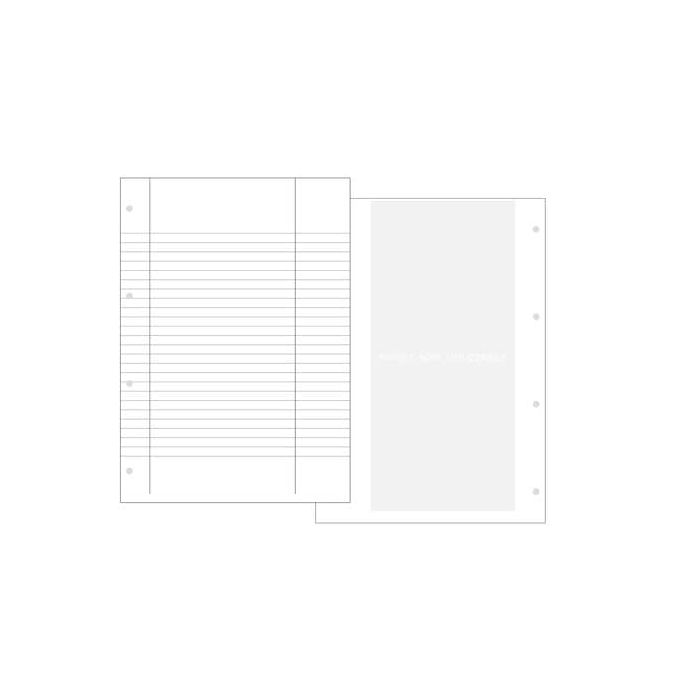 Carta uso bollo rigato O.C.L. con fori archivio 90 g - 500 ff - 210x2976 mm 1460F main product photo