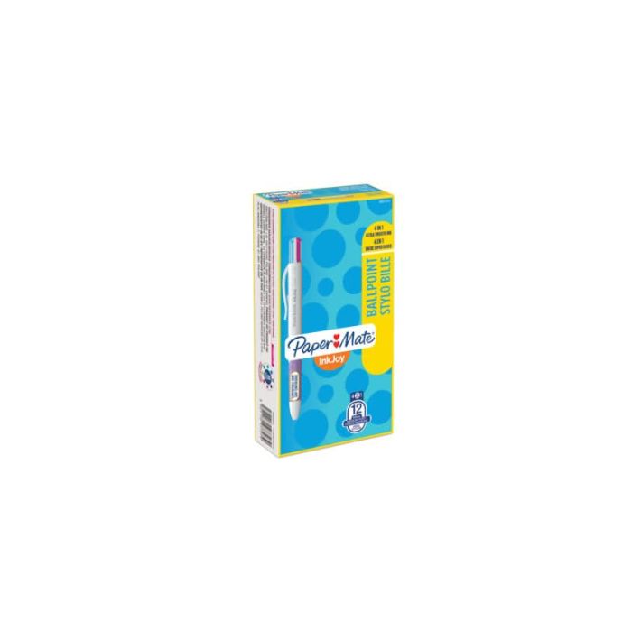 Penna a sfera a scatto Paper Mate Inkjoy Quatro ULV M 1 mm 4 colori fun S0977270 main product photo