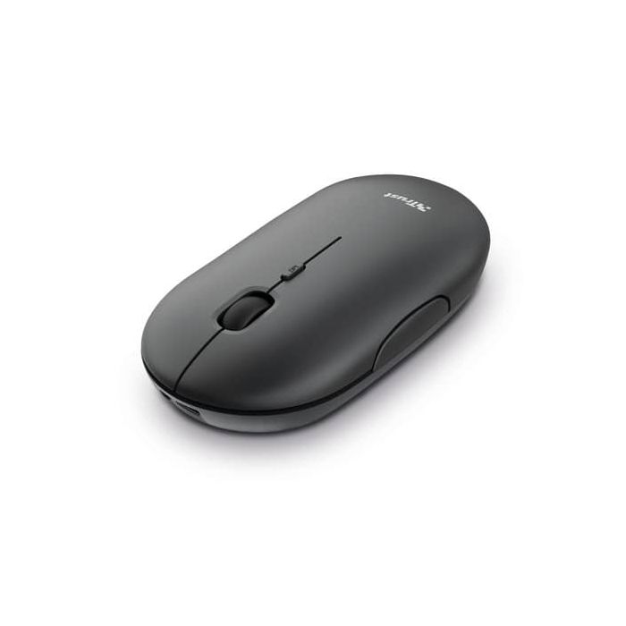 Mouse ultrasottile wireless ricaricabile Trust Puck h. 2,7 cm - ricevitore USB A 2.0 nero - 24059 main product photo