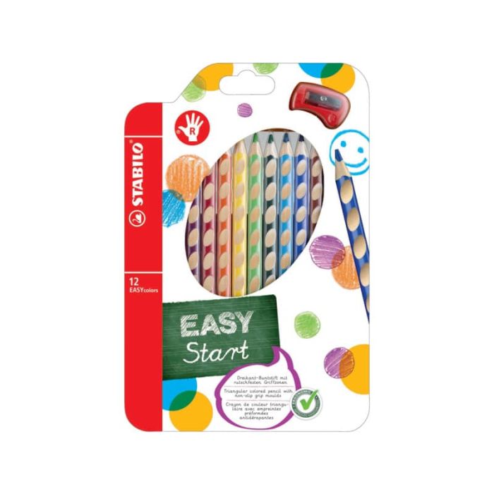 Matite colorate Stabilo EASYcolors per destrorsi assortiti astuccio da 12 - 332/12 main product photo