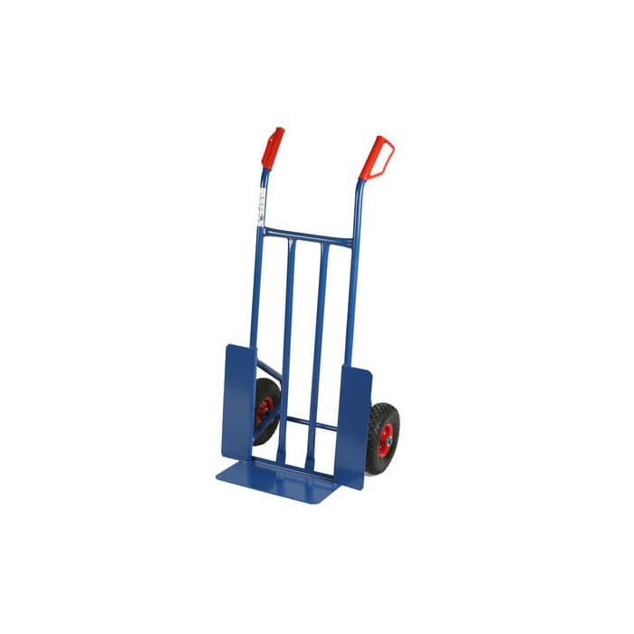 Carrello in acciaio Serena Group con doppio manico 57 x 46 x h. 116 cm 300 kg blu - HT300 main product photo