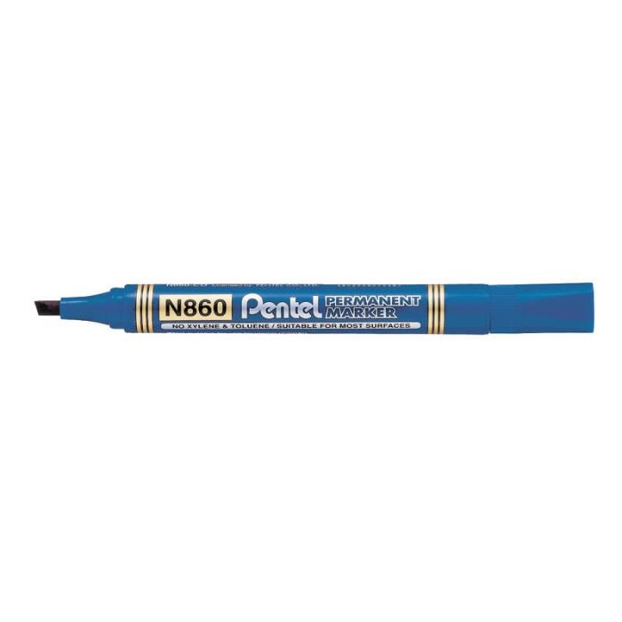 Marcatore permanente Pentel N860 punta a scalpello 4.5 mm blu N860-CE main product photo