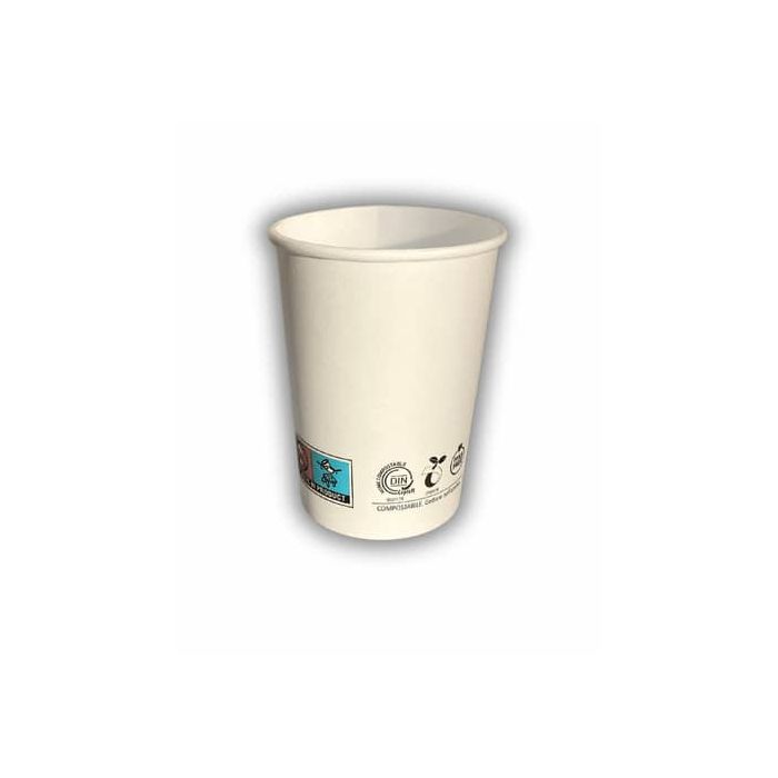 Bicchieri in carta e PLA bianchi Ferrari Bio conf. 50 pz 236 ml FBIO95 main product photo