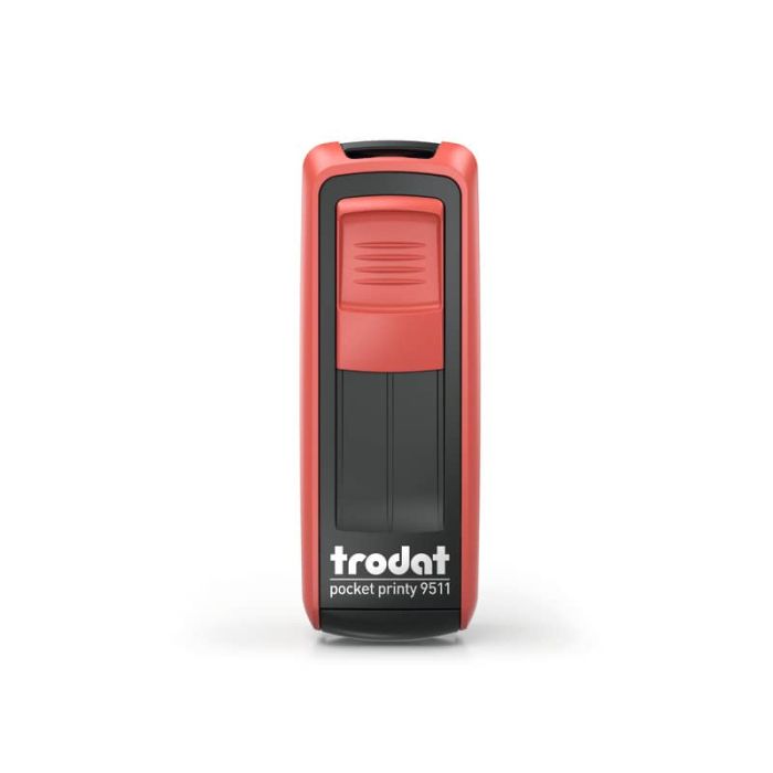 Timbri autoinchiostranti tascabili Trodat Pocket Printy 9511 38x14 mm nero/rosso - 148739 main product photo