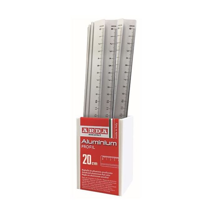 Righelli Arda Profil in alluminio - conf. da 15 pezzi da 20 cm 17920BAR main product photo