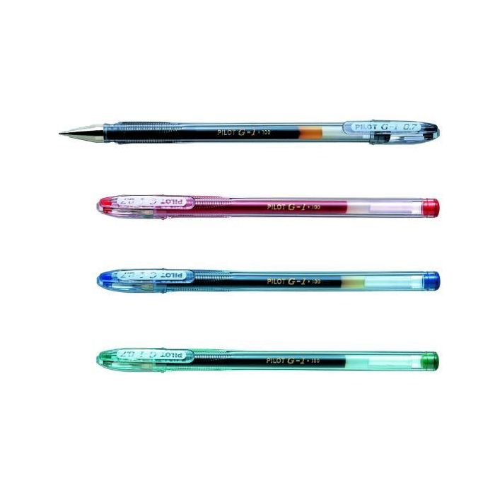 Penna a sfera gel Pilot G-1 punta fine 0,7 mm nero - 001665 main product photo