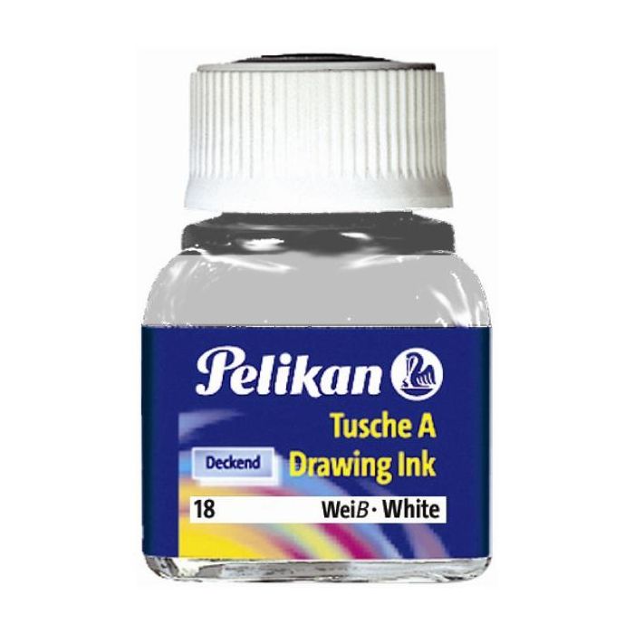 Flacone inchiostro di china Pelikan 523-17 da 10 ml - bianco - 201673 main product photo