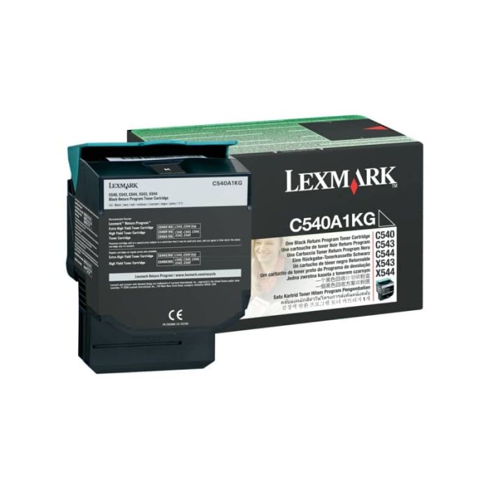 Toner return program Lexmark nero C540A1KG main product photo