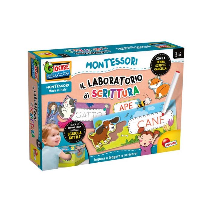 Gioco in scatola Lisciani metodo Montessori Laboratorio di Scrittura - 95186 main product photo