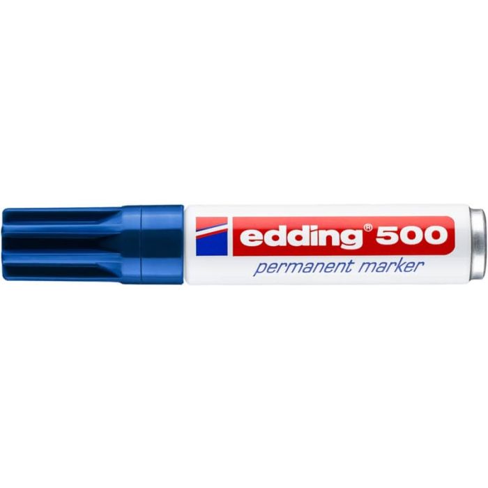 Marcatore permanente edding 500 punta scalpello 2-7 mm blu 4-500003 main product photo