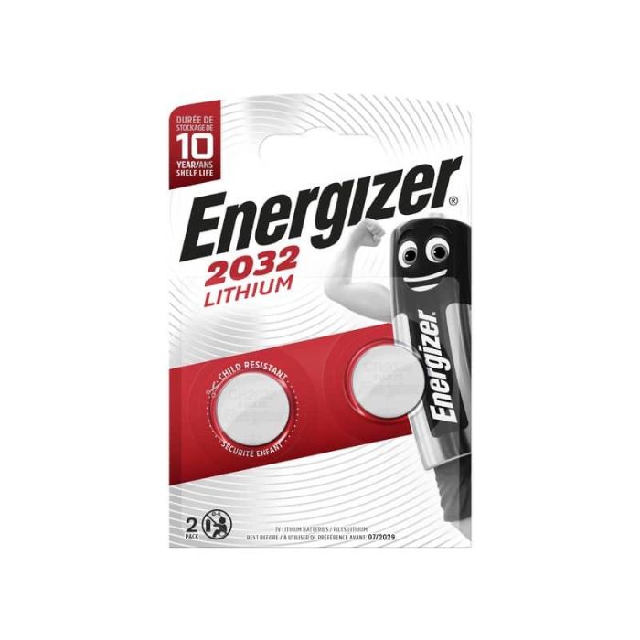 Batterie al litio a bottone ENERGIZER CR2032 conf. da 2 - E301021403 main product photo