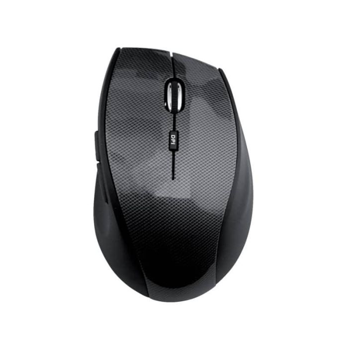 Mouse ottico Media Range 5 pulsanti, serie highline, wireless 1600 dpi carbonio/nero - MROS207 main product photo