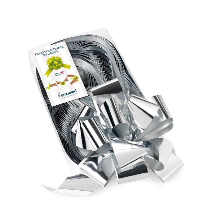 Nastro strip metal 6870 - argento 04 - 50 mm - diam. 20 cm - Brizzolari - conf. 30 pezzi main product photo