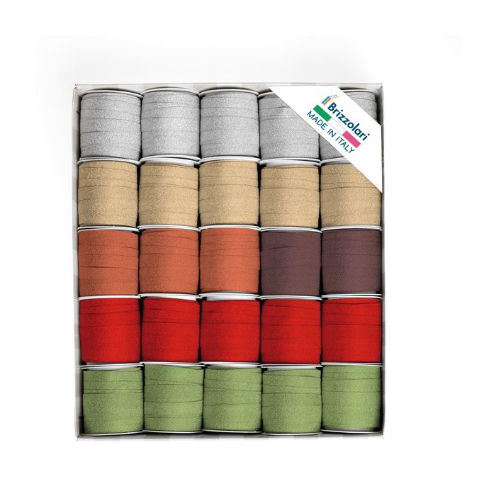Rocche Glitty 68245 - 10 mm x 5 mt - colori assortiti - Brizzolari - conf. 25 pezzi main product photo
