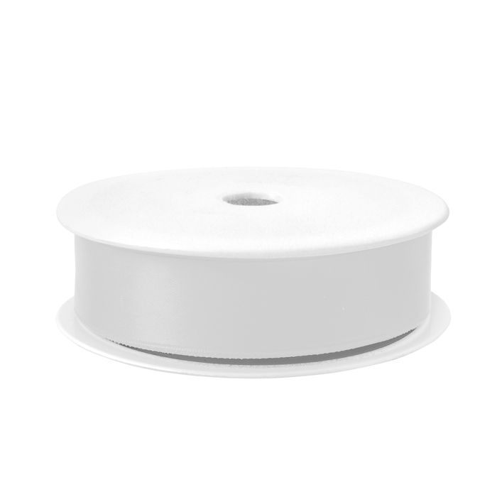 Nastro doppio raso - 25mmx25mt - bianco 01 - Brizzolari main product photo