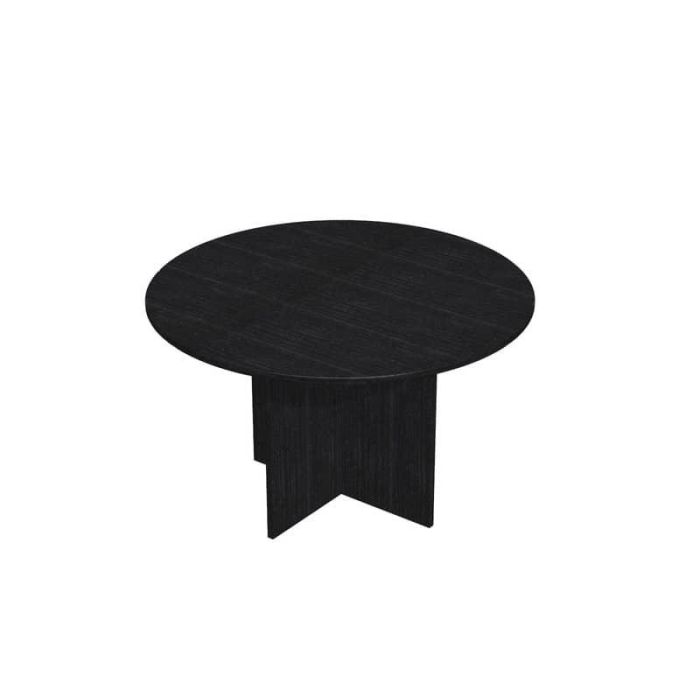 Tavolo riunione rotondo Artexport Presto 120x72h cm. nero venato frassino 60121/8 main product photo