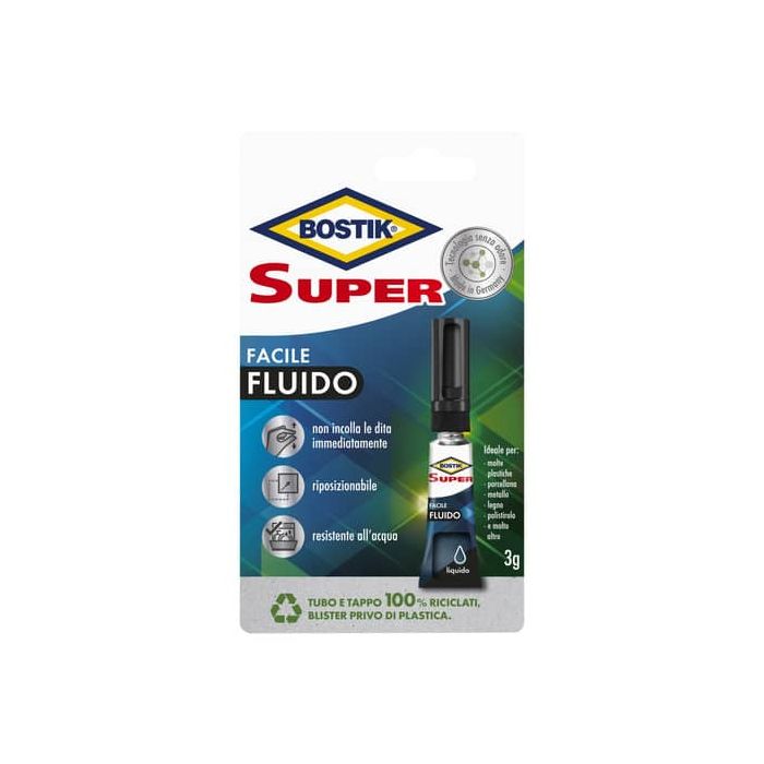 Adesivo universale istantaneo Bostik Odor Free 3 g - Super Facile Fluido 7003418 main product photo