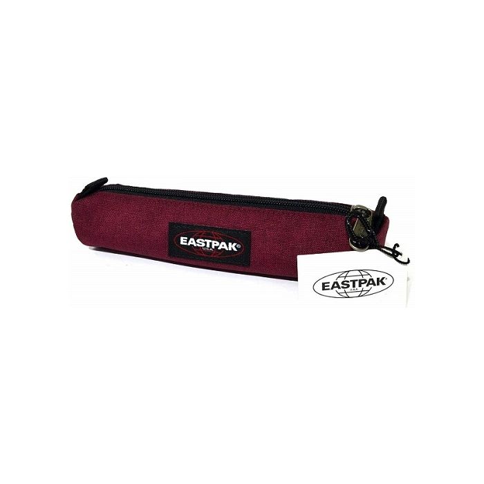 Astuccio grigio Tombolino Portapenne Bustina morbida - Bordeaux -EASTPAK -small round single.20x5cm main product photo