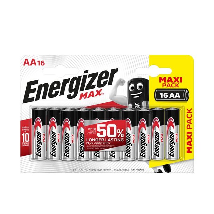 Blister 16 pile stilo AA - Energizer Max main product photo