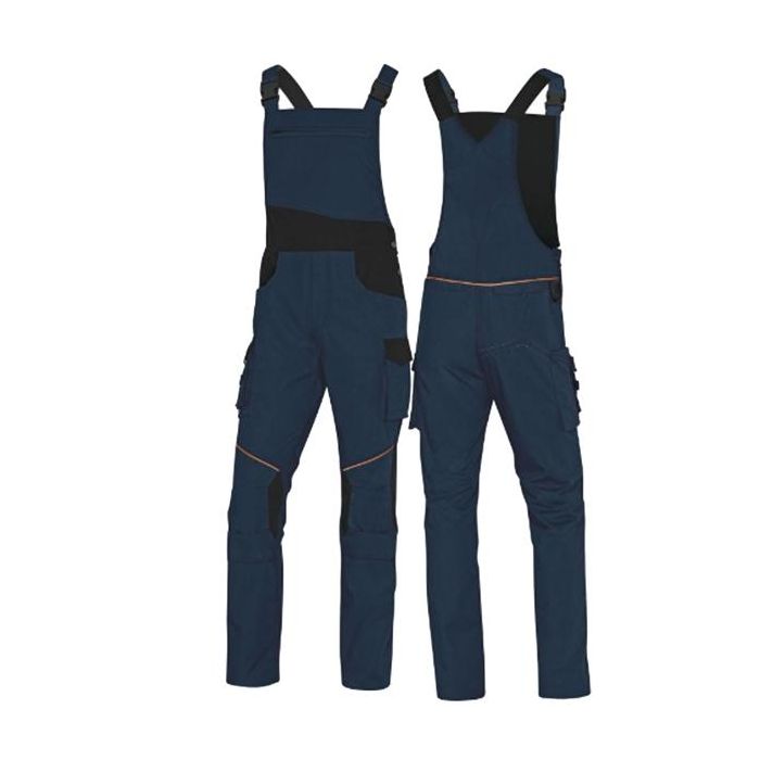 Salopette da lavoro Mach 2 Corporate - tela/poliestere/cotone - taglia XL - blu/nero - Deltaplus main product photo
