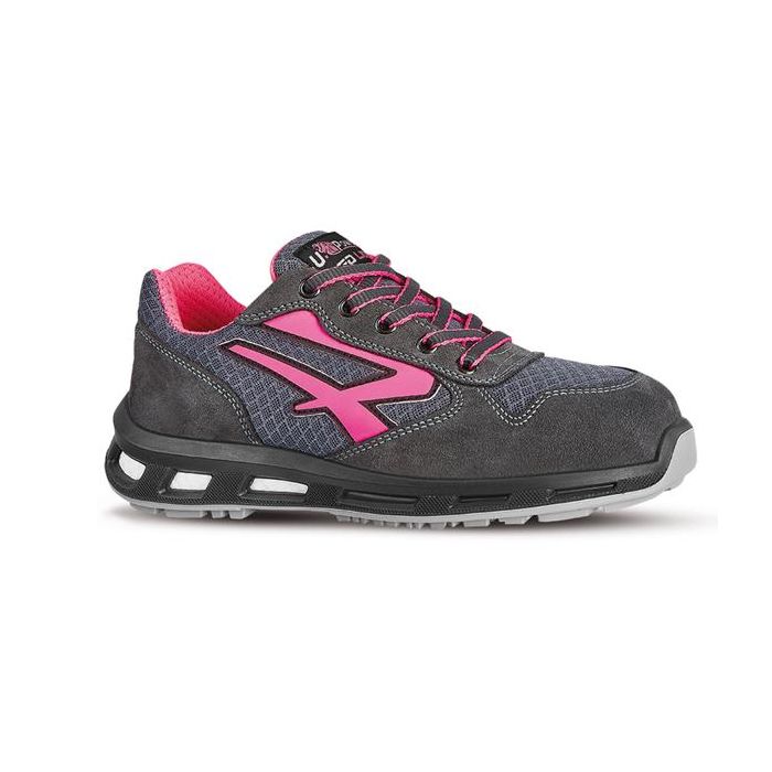 Calzatura di sicurezza Verok SP1 SRC - nylon/pelle scamosciata - grigio/rosa - taglia 36 - U-Power main product photo