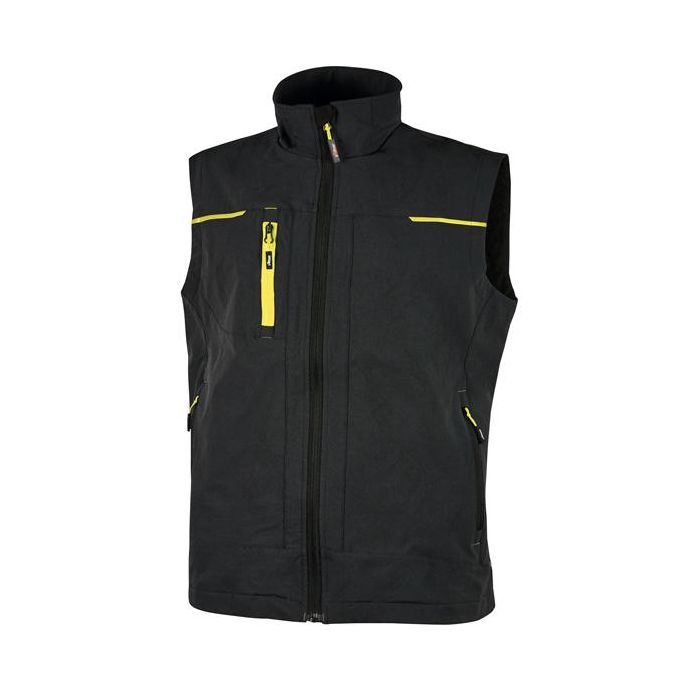 Gilet da lavoro Saturn - nero/giallo - taglia L - U-Power main product photo