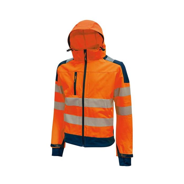 Giacca alta visibilitA' Softshell Miky - taglia XL - arancio fluo - U-Power main product photo