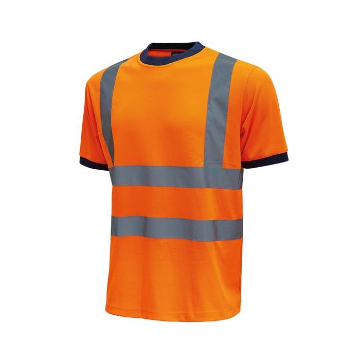 T-shirt alta visibilitA' Mist - taglia XL - arancio fluo - U-Power - conf. 3 pezzi main product photo