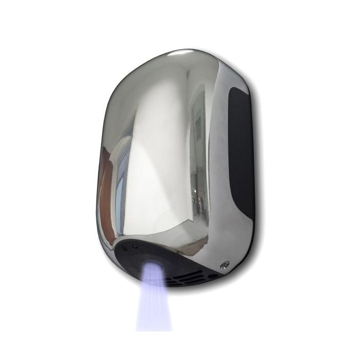 MEDIALINTERNATIONAL Asciugamani automatico Mini Zefiro - 23,8x15,6x9,9 cm - 900 W - ABS - cromato - Medial International main product photo