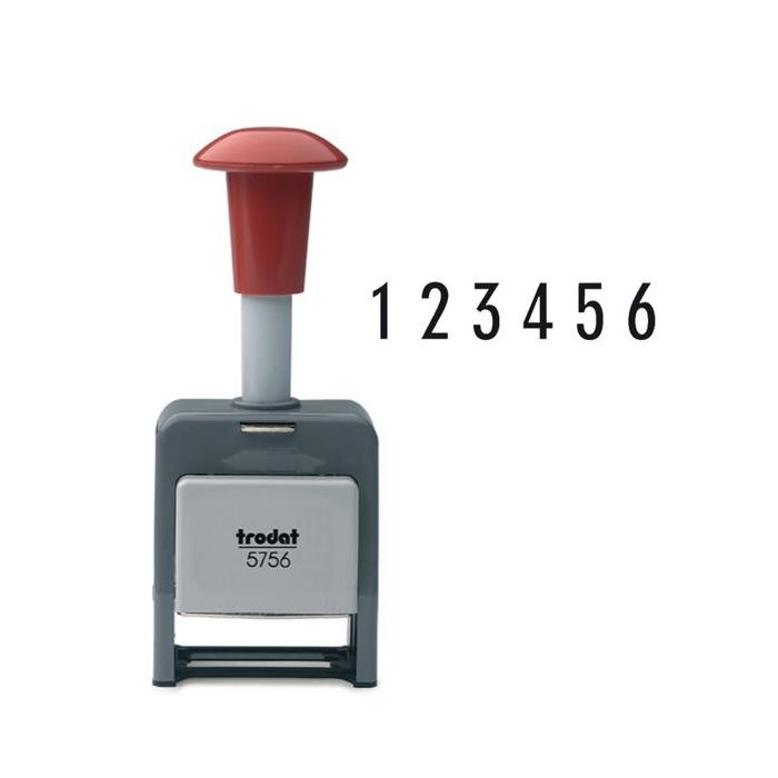 Timbro Numeratore 5756/P - automatico - 6 colonne 5,5 mm - autoinchiostrante - TrodatR main product photo