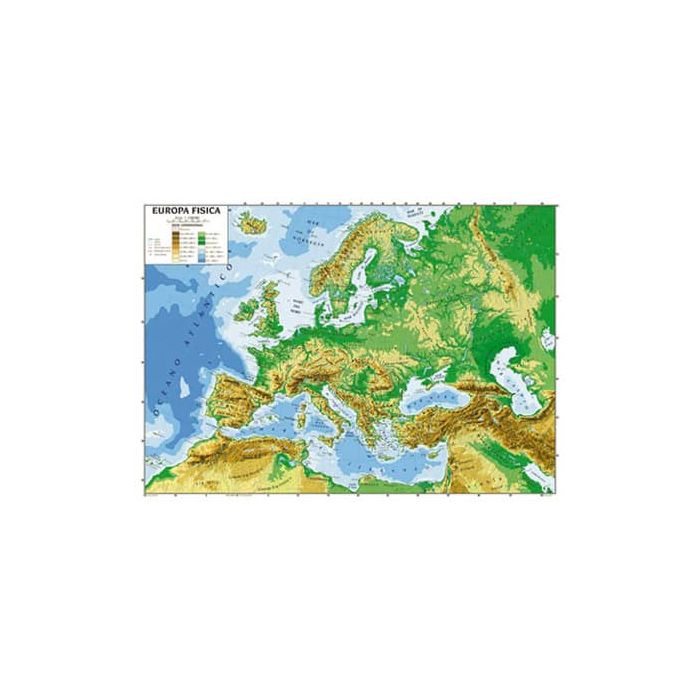 Carta geografica plastificata - 100x140 cm CWR europa 06991 main product photo