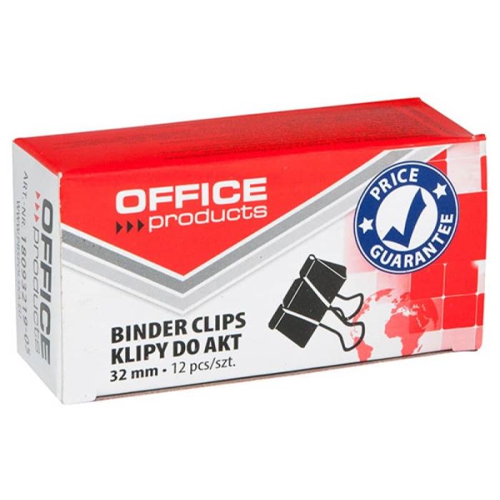 Molle fermacarte nero Office Products 32 mm - conf. 12 pezzi - 18093219-05 main product photo