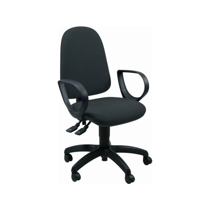 Sedia operativa girevole Unisit Jupiter JUYG Eco smart rivestimento Eco nero - con braccioli - JUYG/BRJ/EN main product photo