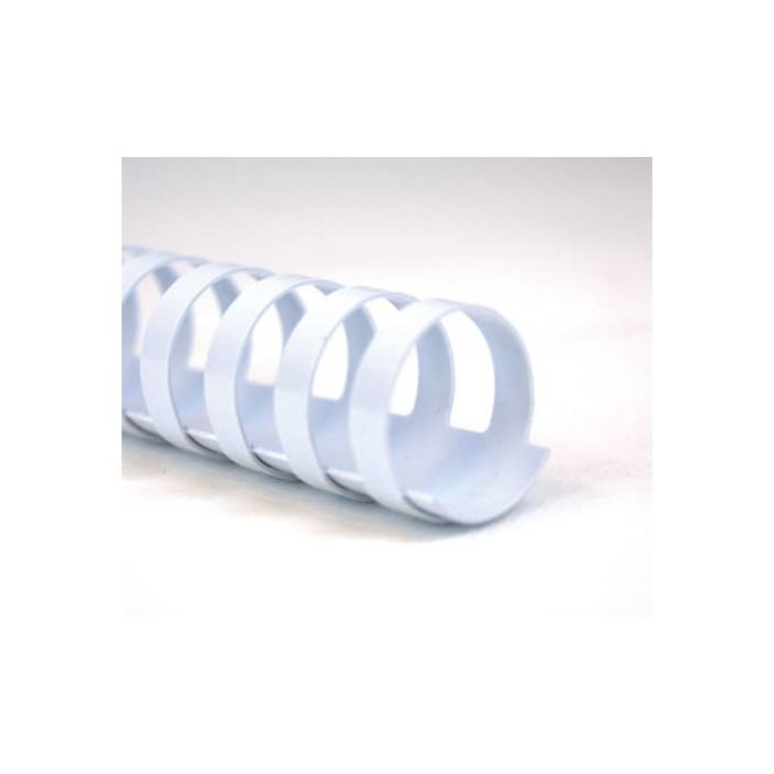 Dorsi plastici a 21 anelli GBC CombBind 14 mm A4 bianco - fino a 125 fogli conf da 100 dorsi - 4028198 main product photo