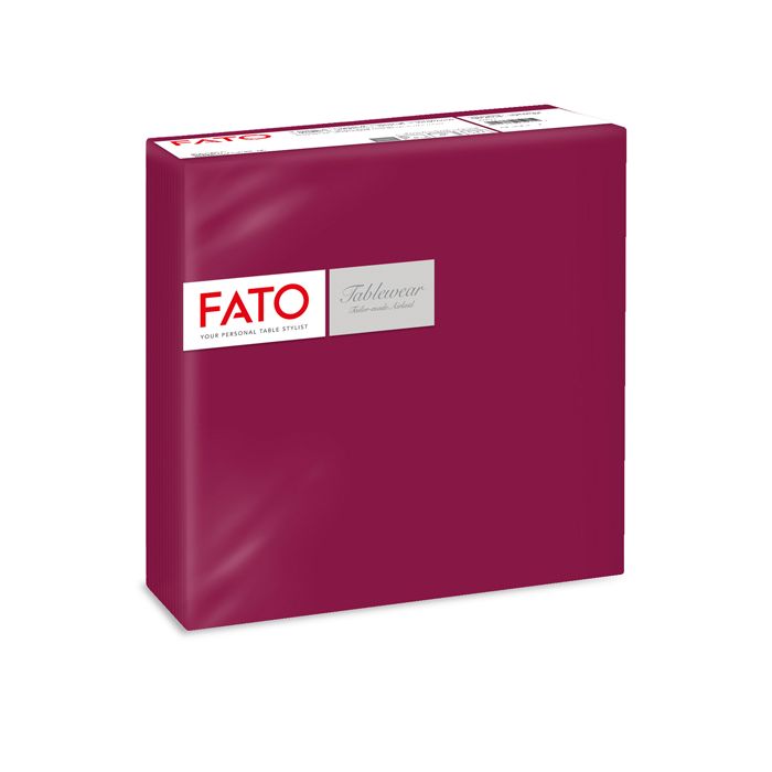 Tovagliolo linea AirLaid - carta - 40 x 40 cm - bordeuax - Fato - conf. 50 pezzi main product photo