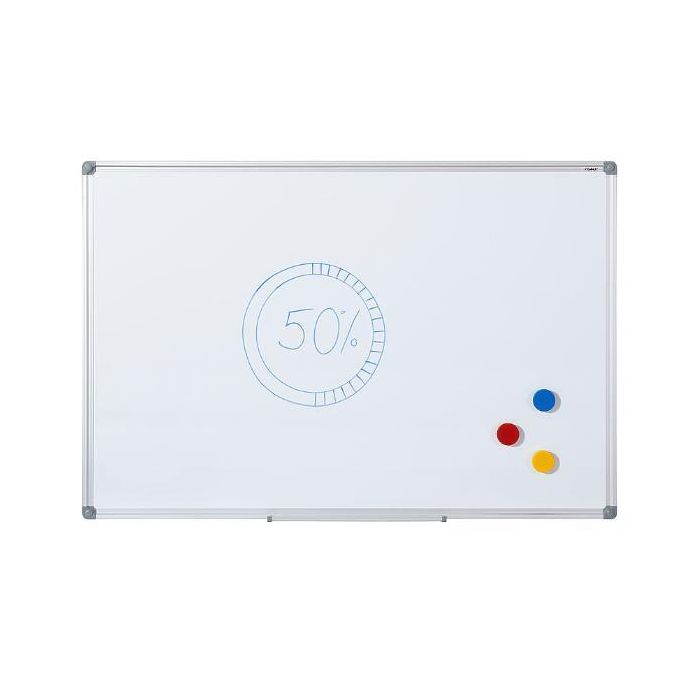 Lavagna bianca Basic - magnetica - 90 x 120 cm - Dahle main product photo