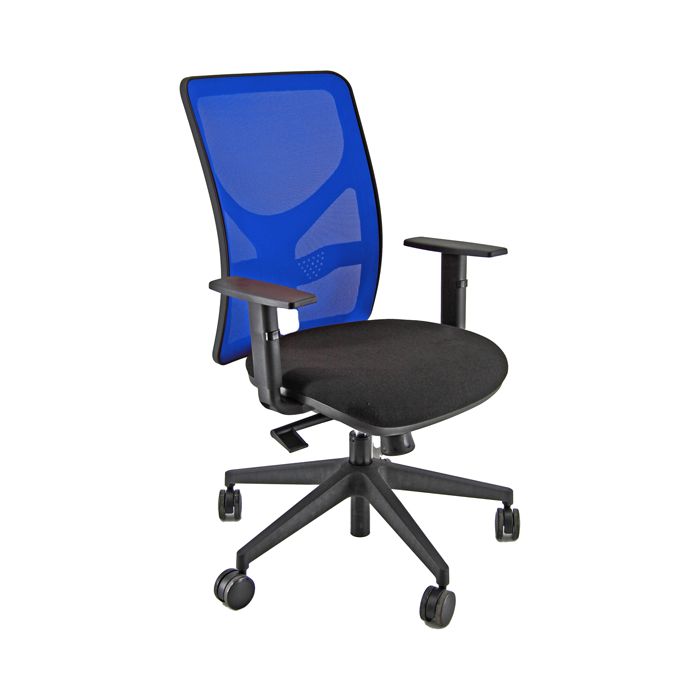 Unisit SEDIA OPERATIVA PNA NERO e RETE BLU c/bracc. main product photo