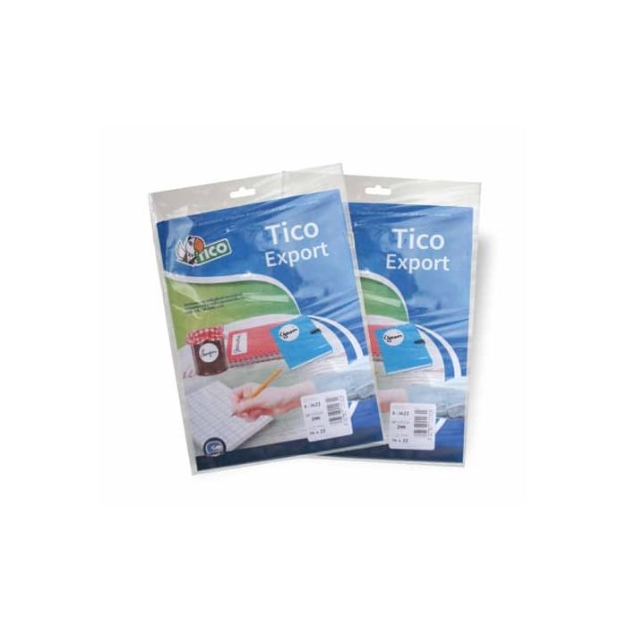 Etichette bianche scrivibili a mano TICO Export 118x70 mm bustina da 10 fogli - E-11870 main product photo