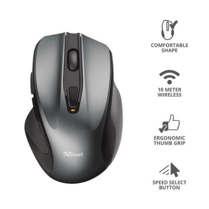 Mouse wireless NITO Trust nero 24115 main product photo