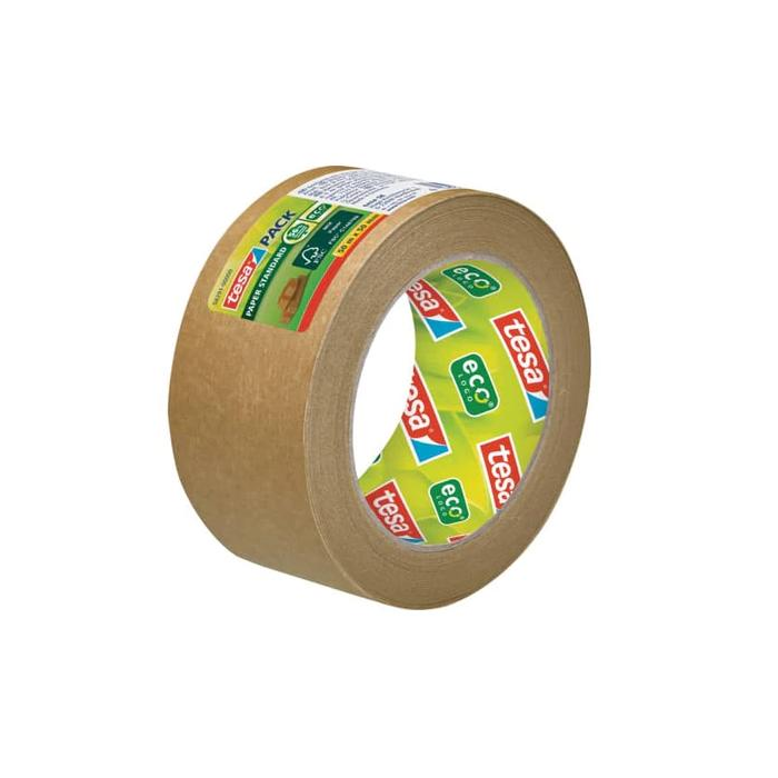 Nastro da imballaggio Tesapack Paper Standard ecoLogo marrone tesa 50 mm x 50 m - 58291-00000-00 main product photo