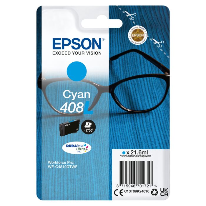 Epson Cartuccia DURABrite Ultra, 405 Ciano main product photo